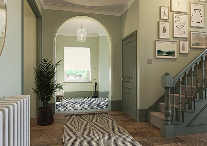 Toulouse (Blackout), Textured Cream - Twist&Fit Roller Blind - Image 7